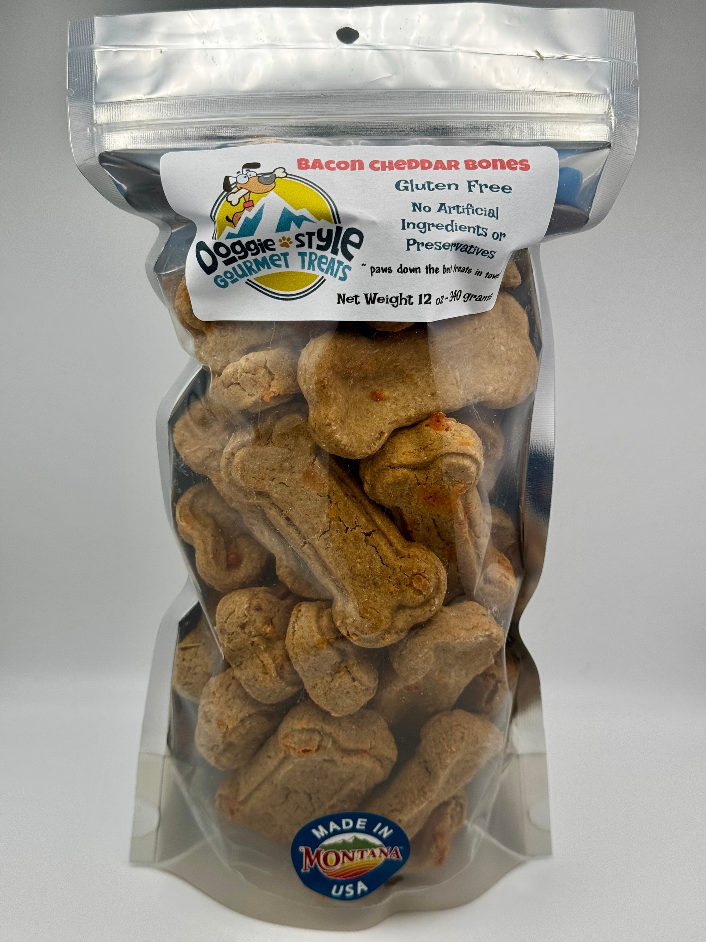 12 oz Bacon Cheddar Bones Doggie Style Gourmet Treats